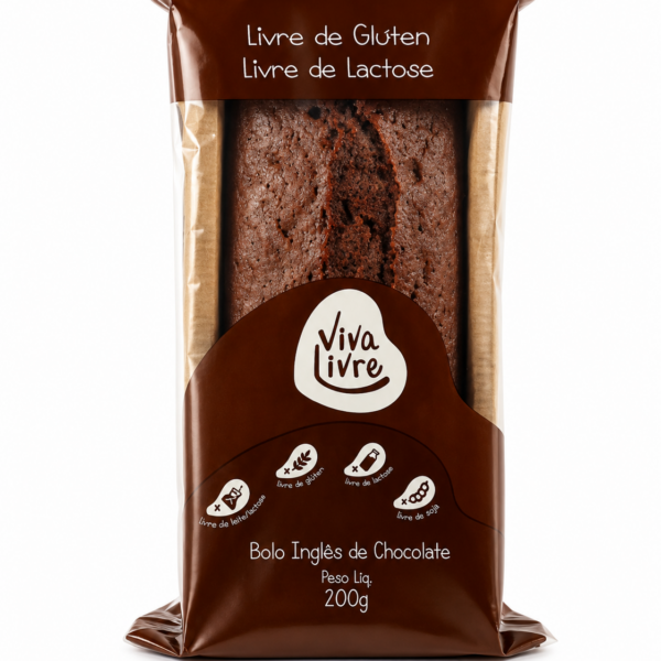 Bolo Inglês de Chocolate 50% Cacau