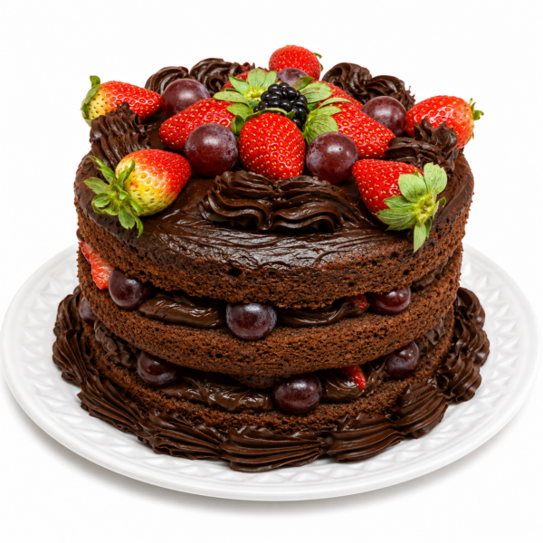 Naked Cake Frutas Vermelhas